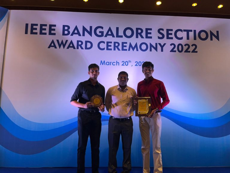 Most Promising Student Branch 2021 – IEEE Bangalore Section award ceremony at NHCE