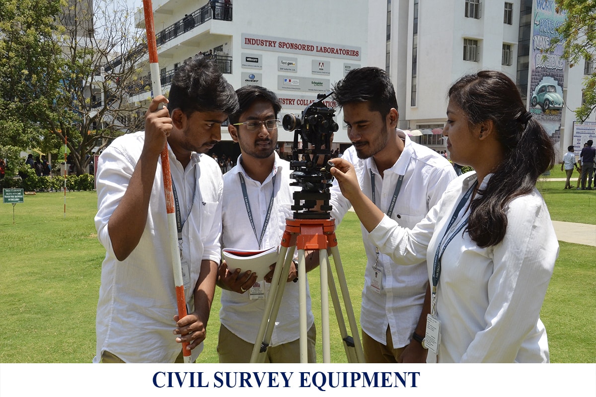 Civil survey equipment- Infrastructure- New Horizon College of Engineering