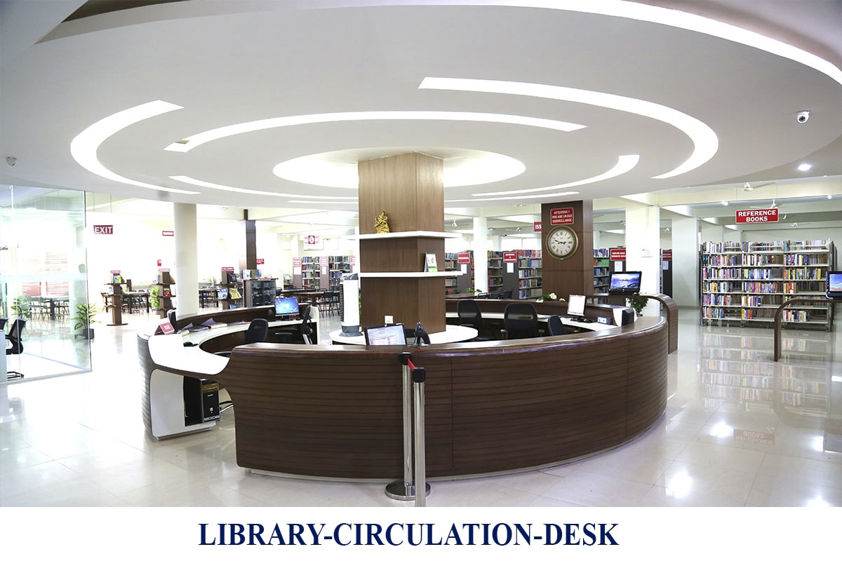 library circulation desk- Infrastructure- New Horizon College of Engineering