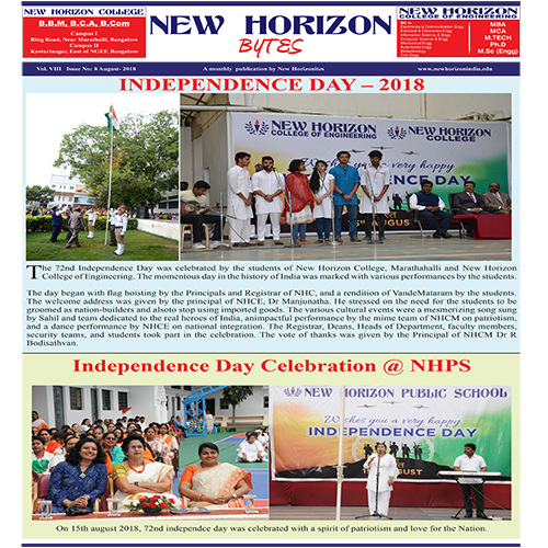 NH Bytes September 2018- Newsletters- Bangalore Engineering College