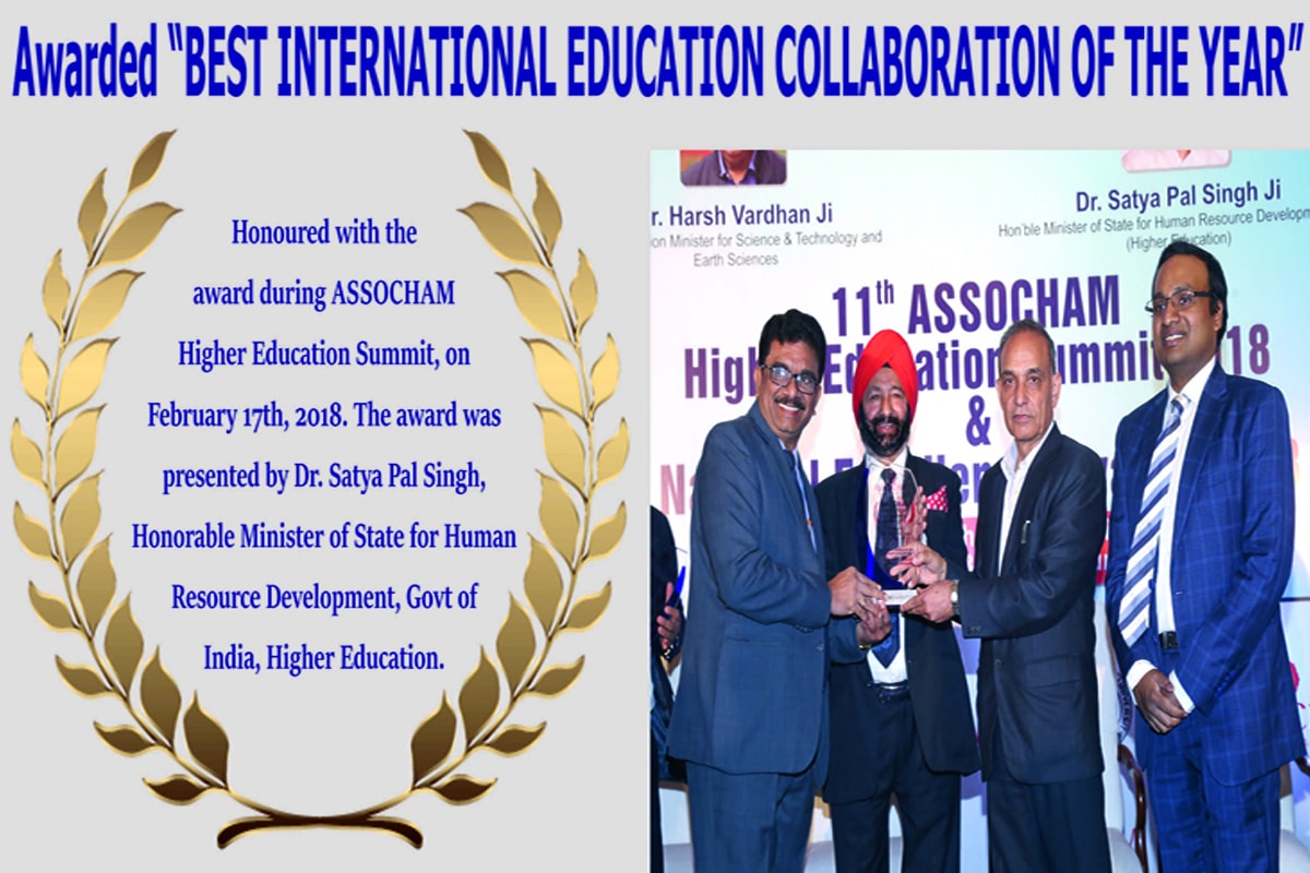 Best International Education Collaboration of the year award- New Horizon College of Engineering