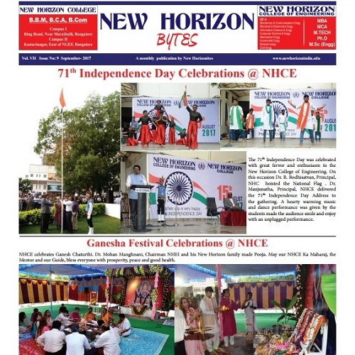 NH Bytes September 2017- Newsletters- Bangalore Engineering College