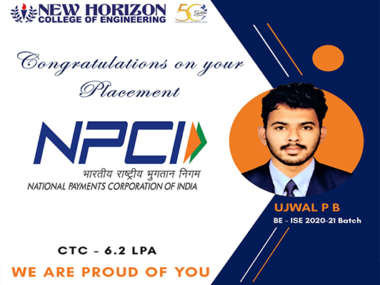 Congratulations on your Placement - New Horizon College of Engineering