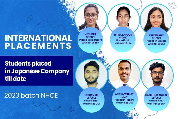 List of NHCE Students Placed in Japan Company