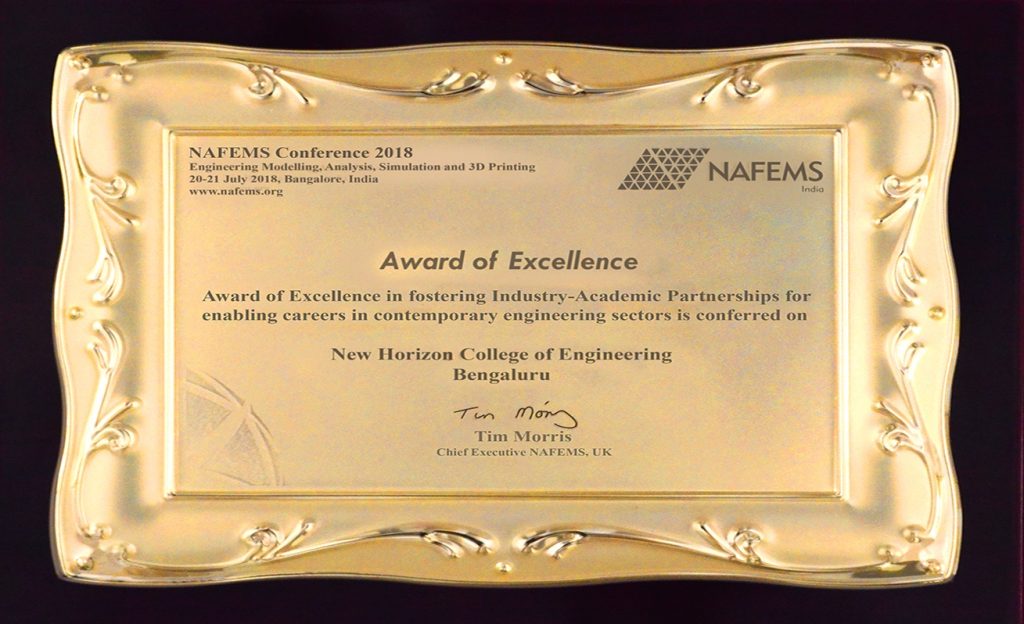 Award of Excellence – nafems india