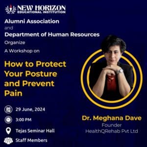 Workshop on How to protect your posture & prevent pain  – A REPORT