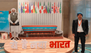 Vivek Y Represents NHCE at National Youth Festival
