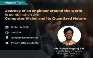 Alumni Talk On “Computer Vision And Its Quantized Nature
