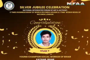 Winner of NIFAA Award-Mr.Vivek Y