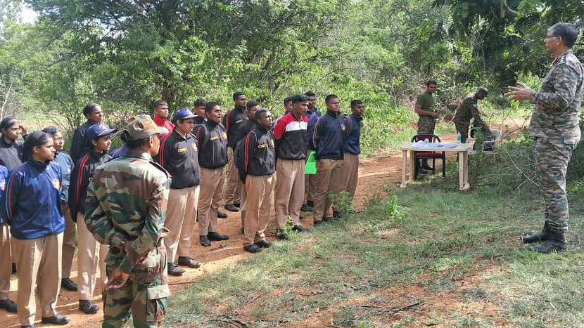 Cadets assembled for MR practicals at Pre TSC IGC 3