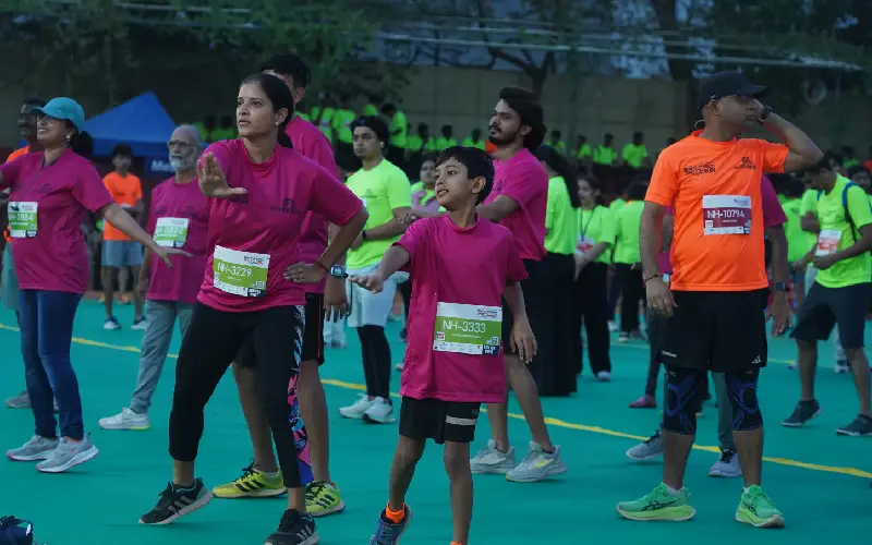 Cheerful 3k Marathoners