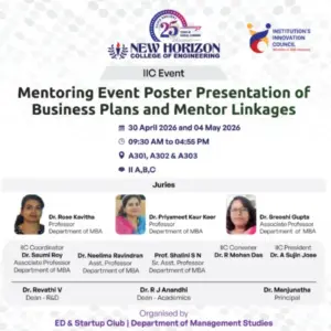 Mentoring Event on Poster Presentation of Business Plans and Mentor Linkage
