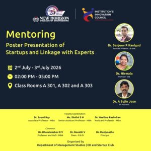 Startup Mentoring Poster Presentation