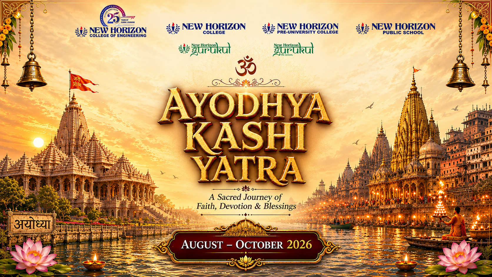 Together as One: New Horizon Staff Embarks on Ayodhya-Kashi Yatra